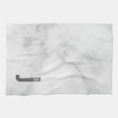 Moderne personalisierte fette Monogramm und Name Geschirrtuch (Horizontal)