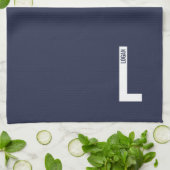 Moderne personalisierte fette Monogramm und Name Geschirrtuch (Gefaltet)