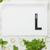 Moderne personalisierte fette Monogramm und Name Geschirrtuch (Gefaltet)