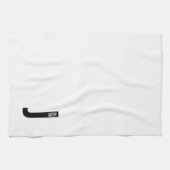 Moderne personalisierte fette Monogramm und Name Geschirrtuch (Horizontal)