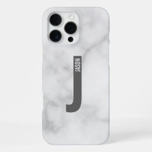 Moderne personalisierte fette Monogramm und Name iPhone 16 Pro Max Hülle