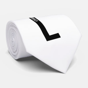 Moderne personalisierte fette Monogramm und Name Krawatte