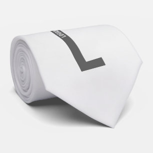 Moderne personalisierte, fette Monogramm und Name Krawatte