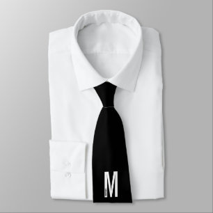 Moderne personalisierte fette Monogramm und Name Krawatte