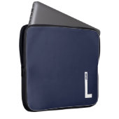 Moderne personalisierte fette Monogramm und Name Laptopschutzhülle (Vorne Rechts)