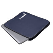 Moderne personalisierte fette Monogramm und Name Laptopschutzhülle (Vorne Knopf)