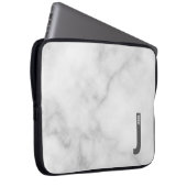 Moderne personalisierte fette Monogramm und Name Laptopschutzhülle (Vorne Rechts)