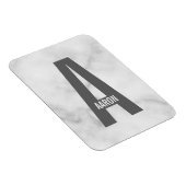 Moderne personalisierte fette Monogramm und Name Magnet (Rechte Seite)