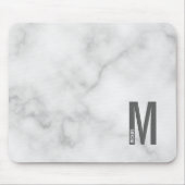 Moderne personalisierte, fette Monogramm und Name Mousepad (Vorne)