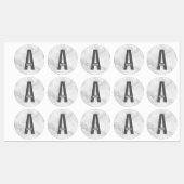 Moderne personalisierte fette Monogramm- und Namen Etiketten (Blatt)