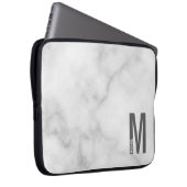 Moderne personalisierte fette Monogramm- und Namen Laptopschutzhülle (Vorne Rechts)