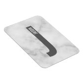 Moderne personalisierte fette Monogramm- und Namen Magnet (Rechte Seite)