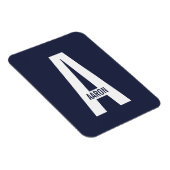 Moderne personalisierte fette Monogramm- und Namen Magnet (Rechte Seite)
