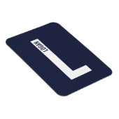 Moderne personalisierte fette Monogramm- und Namen Magnet (Rechte Seite)
