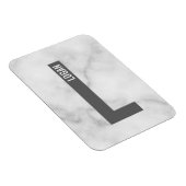 Moderne personalisierte fette Monogramm- und Namen Magnet (Rechte Seite)