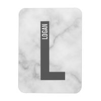 Moderne personalisierte fette Monogramm- und Namen