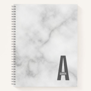 Moderne personalisierte fette Monogramm- und Namen Notizblock