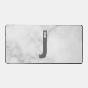 Moderne personalisierte fette Monogramm- und Namen Schreibtischunterlage