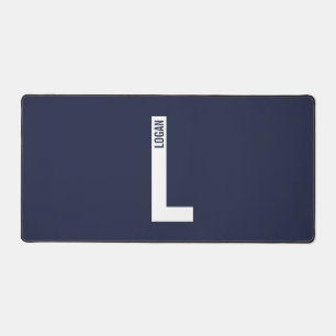 Moderne personalisierte fette Monogramm- und Namen Schreibtischunterlage