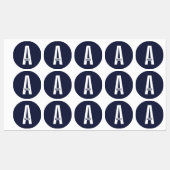 Moderne personalisierte fettschrift Monogramm- und Etiketten (Blatt)