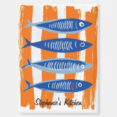 Moderne personalisierte Fischküche  Magnet (Vorderseite)