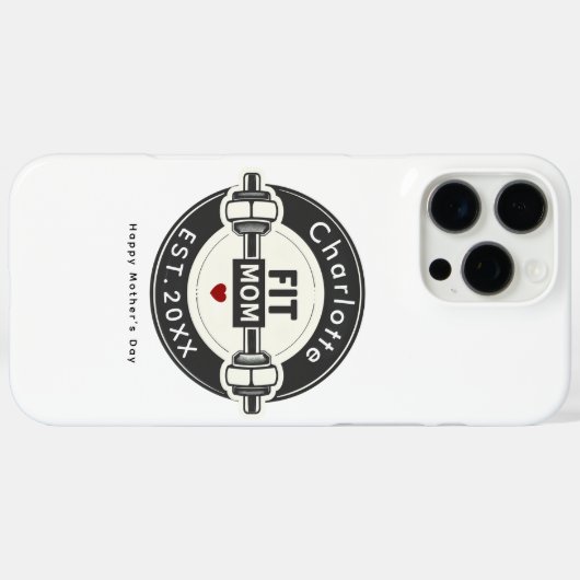 Moderne Personalisierte Fit-Mutter-Handyhülle Case-Mate iPhone Hülle (Rückseite (Horizontal))