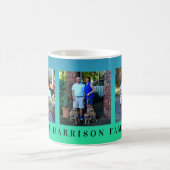 Moderne personalisierte Foto-Familien-Collage der Kaffeetasse (Mittel)