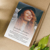 Moderne Personalisierte Foto-Gedenkstätte Dankesch Dankeskarte