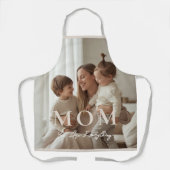 Moderne personalisierte Foto-MUTTER-Schürze Schürze (Vorderseite)