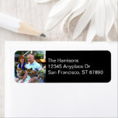 Moderne Personalisierte Foto-Rücksendeadresse auf  (Insitu)