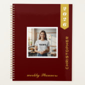 Moderne Personalisierte Foto-Text Stylisch Planer (Vorderseite)