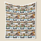 Moderne Personalisierte FotoCollage 128 Fleecedecke