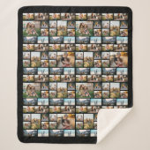 Moderne Personalisierte FotoCollage 128 Sherpadecke (Vorderseite)