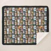 Moderne Personalisierte FotoCollage 128 Sherpadecke (Vorderseite (Horizontal))