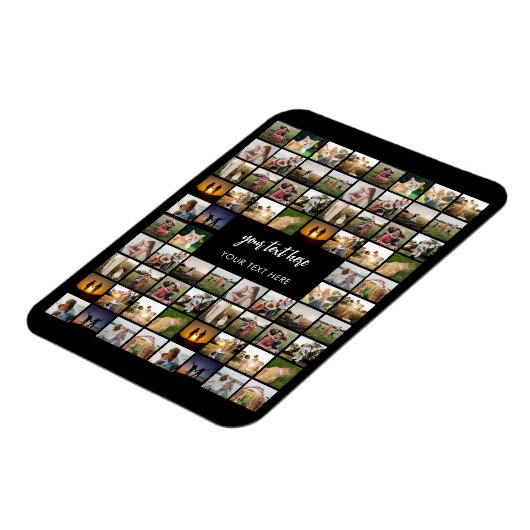 Moderne Personalisierte FotoCollage Magnet (Linke Seite)