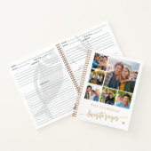 Moderne personalisierte Fotocollage-Name Notizblock (Innenseite)