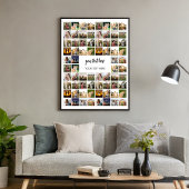 Moderne Personalisierte FotoCollage Poster