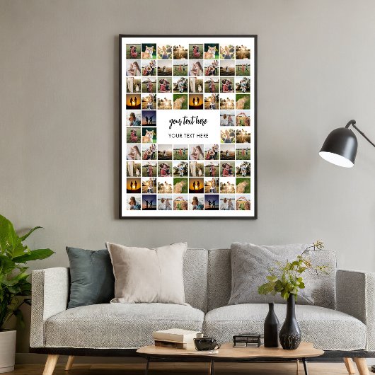 Moderne Personalisierte FotoCollage Poster