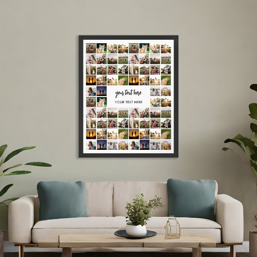 Moderne Personalisierte FotoCollage Poster