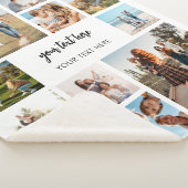 Moderne Personalisierte FotoCollage Sherpadecke (3/4)