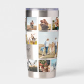 Moderne Personalisierte FotoCollage Thermobecher (Rückseite)