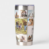 Moderne Personalisierte FotoCollage Thermobecher (Vorderseite)