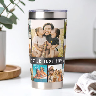Moderne Personalisierte FotoCollage Thermobecher