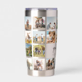 Moderne Personalisierte FotoCollage Thermobecher (Vorderseite)