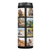 Moderne Personalisierte FotoCollage Thermosbecher (Rückseite)