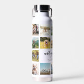 Moderne personalisierte Fotocollage Trinkflasche (Vorne)