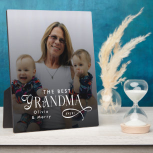 Moderne personalisierte Fotografie „Beste Oma alle Fotoplatte