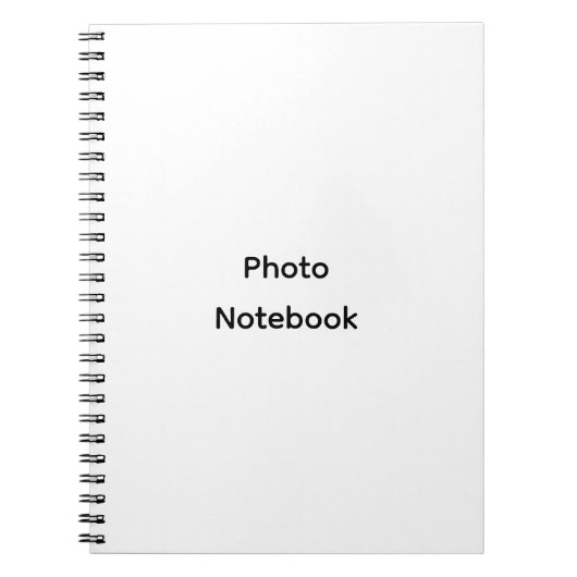 Moderne Personalisierte Fotografie Notizblock (Vorderseite)