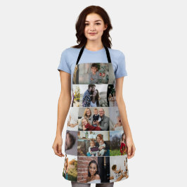 Moderne, Personalisierte Fotokassenfamilie  Schürze