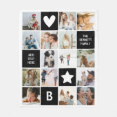 Moderne Personalisierte Fotomaterial bewahren Fleecedecke (Vorderseite)